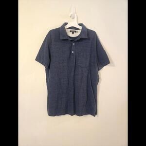 Banana Republic Navy Short Sleeve Polo T-Shirt Men's L